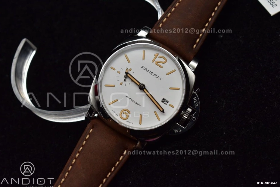 Luminor Strap Brown Edition Asso on Best White Due Dial Bold VSF 977 PAM1046 AXXXIV 0714
